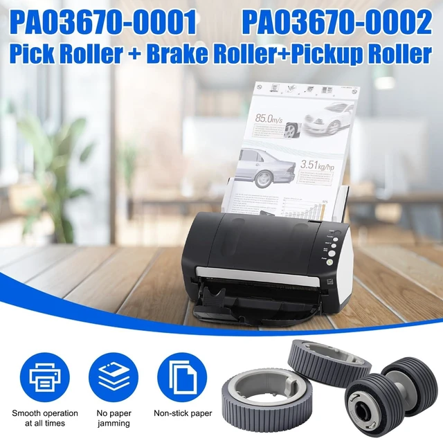 Alt view image 9 of 10 - PA03670-0001 PA03670-0002 Scanner Pick and Brake Pickup Roller Kits for Fujitsu Fi-7160 Fi-7260 Fi-7120 Fi7130 Fi7135 Fi-7140 Fi7220 Fi7230 Fi7235 Fi7240 Fi-7180 Fi-7280 Fi-7300nx Roller (1)