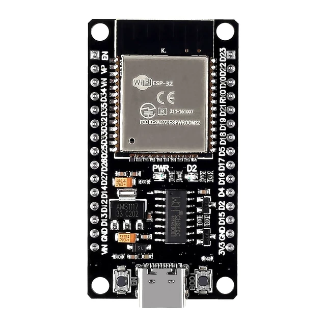 Alt view image 7 of 10 - 4PCS ESP32 Type C Development Board ESP32S Type-C USB WiFi + Bluetooth ESP-WROOM-32 2.4GHz CH340C Dual Core WiFi NodeMCU Processor Microcontroller ESP32-DevKitC-32
