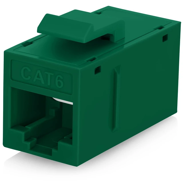 Alt view image 6 of 10 - Everest Cat6 RJ45 Keystone Coupler (24-Pack) in Green - RJ45 Coupler - Cat 6 Couplers - Female to Female Cat6 Keystone Jacks - Ethernet Couplers - Ethernet Cable Extender