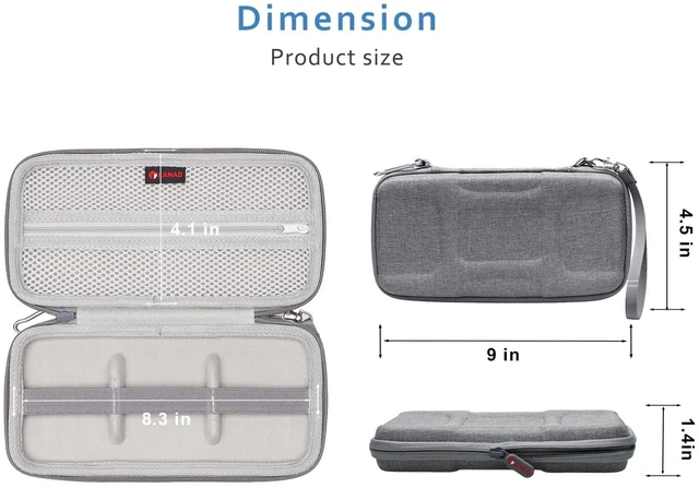 Alt view image 9 of 10 - XANAD 3-in-1 Hard Case for Samsung T9/T7 Shield/T7 Touch 250GB-4TB Portable SSD - Gray