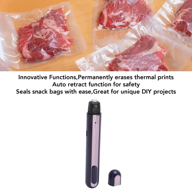 Alt view image 8 of 10 - Thermo Pen, Hot Foil Pen, Identity Theft Protecting Pen for Permanent Erasing Receipt Shipping Label, or Any Thermal Prints, Mini Heat Press Pen
