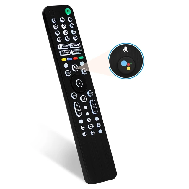 Alt view image 6 of 10 - Universal Backlit Remote for Sony TV, for All 2019-2025 Sony Remote Control for Smart TV with Voice Control, Replacement Remote for Bravia XR/XBR/KD Series Google TVs, Backlight, 1 Year Full Warranty