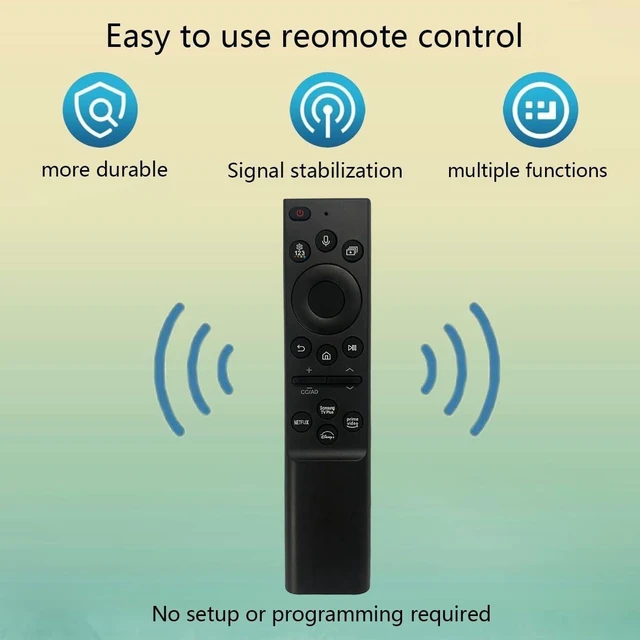 Alt view image 8 of 10 - Voice Remote Control Replacement for Samsung QN90D Series Neo Quantum HDR QLED 4K Smart TV QN43QN90DAFXZA QN50QN90DAFXZA QN55QN90DAFXZA QN65QN90DAFXZA QN75QN90DAFXZA QN85QN90DAFXZA QN98QN90DAFXZ