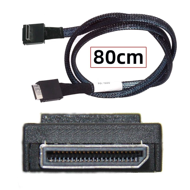 Alt view image 7 of 10 - NGFF OcuLink PCIe 4.0 PCI-Express SFF-8611 4i to SFF-8611 Data Active Cable Down Angled 90 Degree Connector for eGPU SSD External Graphics Card 80cm
