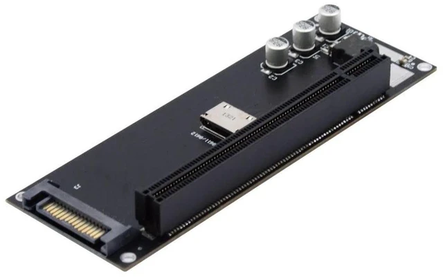 Alt view image 6 of 10 - ChenYang Oculink SFF-8611/8612 to PCI-E 4.0 16X PCI Express Expansion Card Adapter with Extra SATA Power for External Graphics Card & SSD