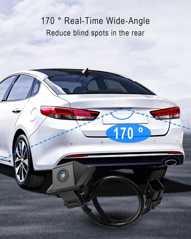 Alt view image 10 of 10 - AUGREX HD 1080P Rear View Backup Reverse Camera Replace 95760-2T650 Fit for Kia Optima 2014 2015 Hybrid 2014-2016, IP68 Waterproof 170Wide Angle
