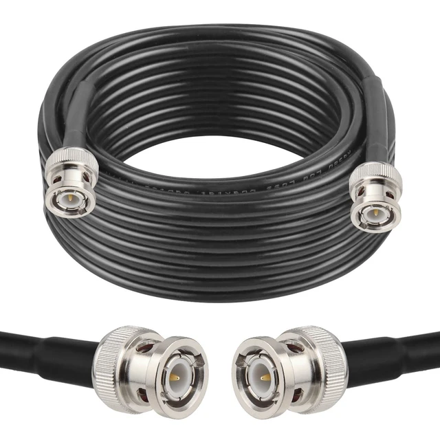 Alt view image 6 of 10 - XRDS -RF 50 ohm BNC Cable 30FT, BNC Male Extension RG58 Coax Cable for Antenna Analyzer, CB Radio, Security CCTV Camera