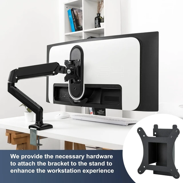 Alt view image 9 of 10 - Monitor Arm/Mount VESA Bracket Adapter Compatible with DELL Alienware 34" Curved QD-OLED Gaming Monitors (Fits AW3423DW)75x75 to 100x100 VESA Mount Adapter Bracket
