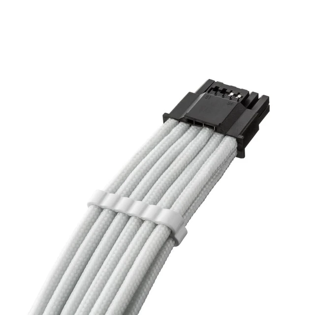 Alt view image 6 of 8 - CableMod Universal Pro ModFlex Sleeved 12V-2x6 12VHPWR StealthSense PCIe Cable (White)