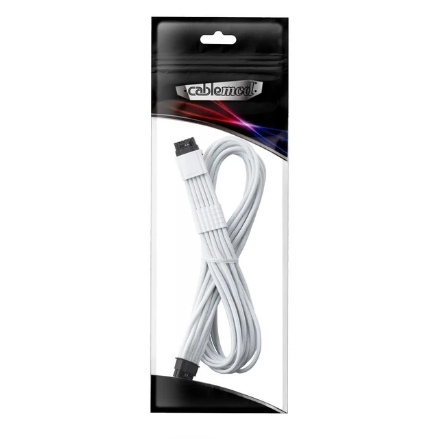 Alt view image 8 of 8 - CableMod Universal Pro ModFlex Sleeved 12V-2x6 12VHPWR StealthSense PCIe Cable (White)