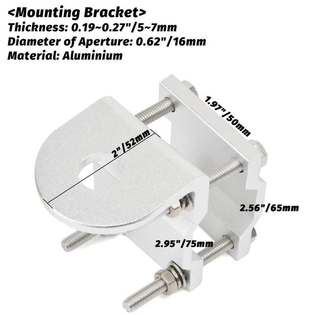 Alt view image 9 of 12 - TWAYRDIO NMO Antenna Mount Bracket, Roll Bar/Mirror Mounting Bracket, Antenna Mount with NMO to SO239 Adapter for Car Truck Off-Roading and Overlanding