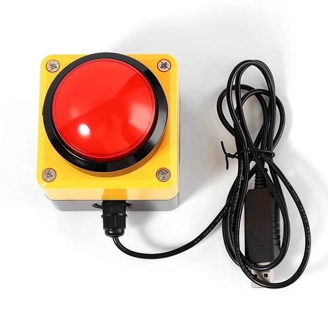 Alt view image 7 of 10 - Yoqanr Programmable USB Macro Space Keyboard, Major Policy Decision Button, One Handed Keyboard, Space Game PC Switch Control, Customized Combination Buttons (Red)