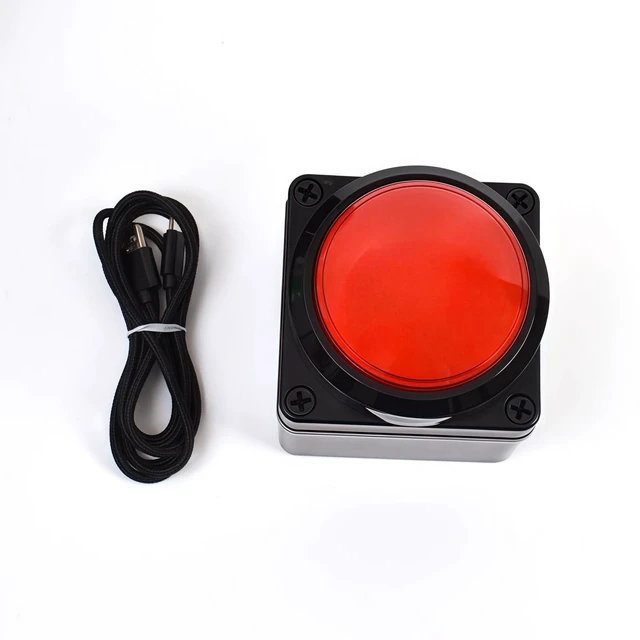 Alt view image 8 of 10 - Yoqanr Programmable USB Macro Space Keyboard, Major Policy Decision Button, One Handed Keyboard, Space Game PC Switch Control, Customized Combination Buttons (Red)