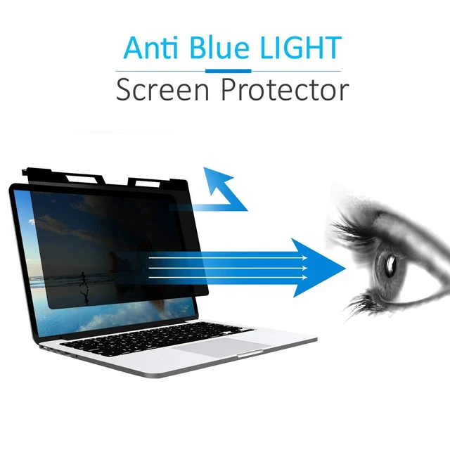 Alt view image 7 of 10 - J J-Dream Hanging 14 Inch Laptop Privacy Screen Blue Light Screen Protector Anti Glare Anti-Scratch Laptop Privacy Screen Shield 14 Inch 16:9 Aspect Ratio