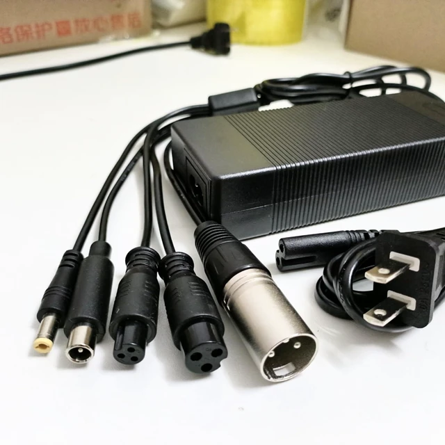 Alt view image 7 of 10 - HERISKEER 42V 2A 1.5A Charger 5 Plugs Universal for MAXSHOT V1 A1, Phantomgogo A9 A8 Commuter R1, VOLPAM SP06 SP03 SPT7, Aovopro Okai Sisigad for Hover-1 Ninebot Macwheel etc (36V Battery) Charger