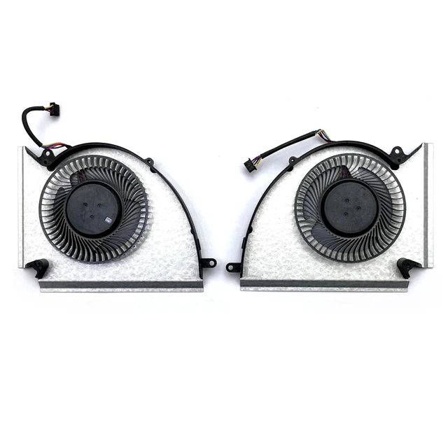 Alt view image 6 of 8 - New CPU+GPU Cooling Fan Replacement for MSI GP76 GE76 WE76 PABD1A010SHR N452 N451 DC12V 0.6A Pair Fans