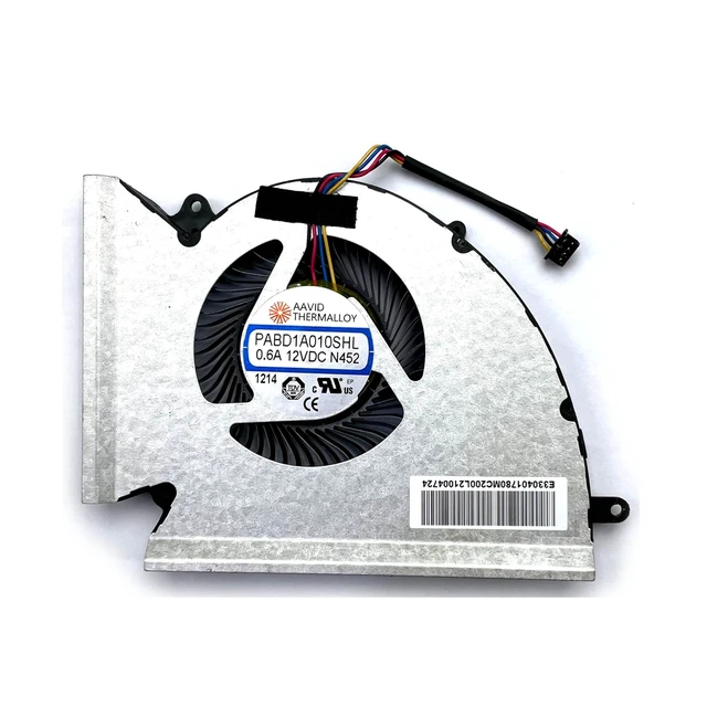 Alt view image 7 of 8 - New CPU+GPU Cooling Fan Replacement for MSI GP76 GE76 WE76 PABD1A010SHR N452 N451 DC12V 0.6A Pair Fans