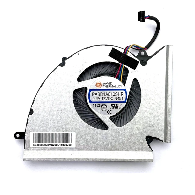 Alt view image 8 of 8 - New CPU+GPU Cooling Fan Replacement for MSI GP76 GE76 WE76 PABD1A010SHR N452 N451 DC12V 0.6A Pair Fans