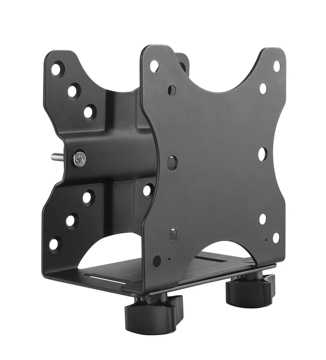 Alt view image 6 of 10 - HumanCentric Thin Client Mount Bracket, Mount a Mini PC or Computer to a VESA Monitor Arm or Stand, Pole, or Under Desk or Surface, Devices with 0.65-2.55" in Depth for 75x75 and 100x100mm Patterns