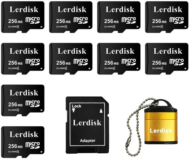 Alt view image 6 of 10 - Factory Wholesale Micro SD Card 256MB (0.25GB) Pack of 10 in Bulk Low Capacity for MP3/Old Phones/Small Files Only -Not for Cameras/Dashcams/GB Devices