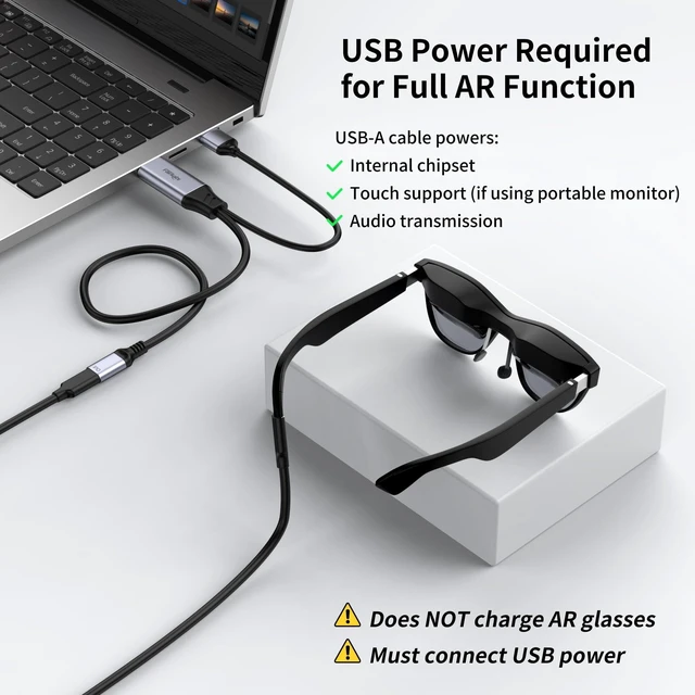 Alt view image 10 of 10 - fairikabe HDMI to USB C Female Adapter 4K@60Hz, HDMI Source to USB-C Monitor & AR Glasses Converter, Compatible with Viture, Xreal, RayNeo, Rokid, for PS5, Xbox, Switch, Steam Deck Dock