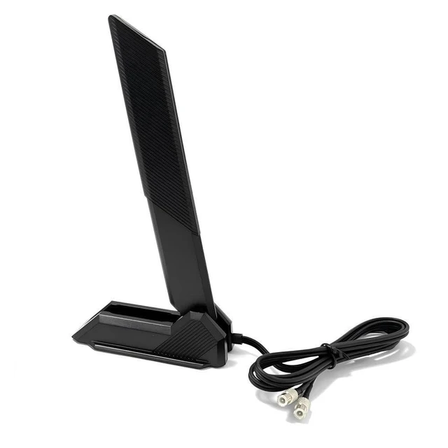 Alt view image 7 of 10 - Gintai WiFi7 6E Tri-Band Antenna 6/5/2.4GHz for MSI MEG Z890 X870E GODLIKEMEG Z790 ACE MAXMPG Z890 X870E Carbon WiFiMAG B850M B860 X870 X870E Tomahawk WiFi Magnetic(2.6ft Cable) (Black) pc Antenna