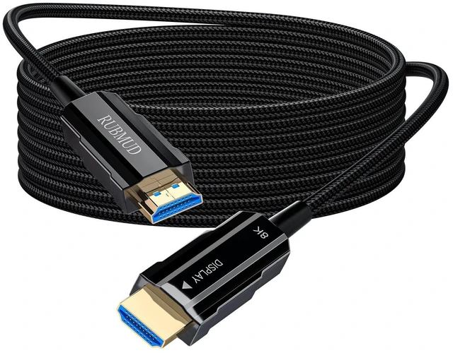 Alt view image 6 of 10 - 8K Long HDMI 2.1 Cable 25ft, Fiber Optic HDMI Cable Braided Cord, High Speed Active HDMI Cable, 48Gbps, 8K@60Hz 4K@120Hz, Dynamic HDR, eARC, HDCP 2.2&2.3, 3D, for HDTV Monitor Game Laptop Xbox PS4/PS5