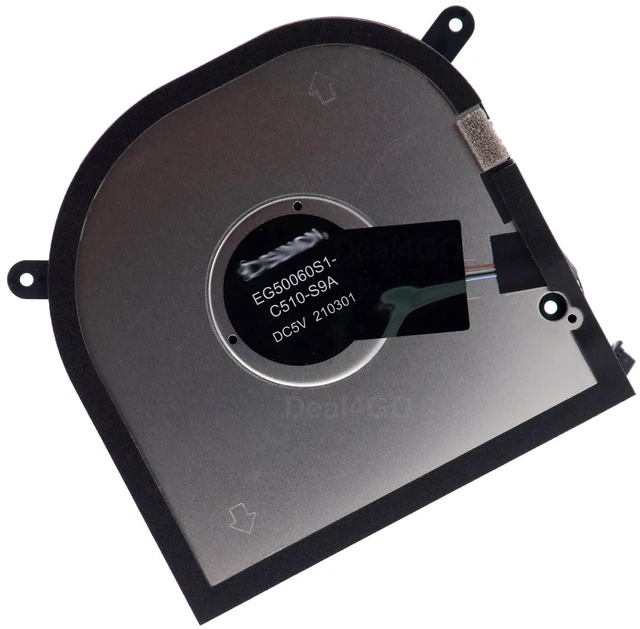 Alt view image 10 of 10 - Deal4GO CPU & GPU Graphics Cooling Fan P2FY9 C4YVP 2Y100 MXF81 0XR6Y Replacement for Dell XPS 17 9700 9710 9720 Precision 5750 5760