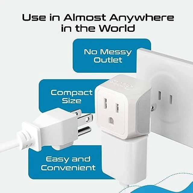 Alt view image 9 of 10 - Ceptics World Travel Adapter Set - 2 in 1 USA to Europe, Asia, Africa, India, Japan, Australia, Brazil, China, Israel and more - 11 Pack - Safe Grounded - Works with Cell phones, Laptops, Chargers