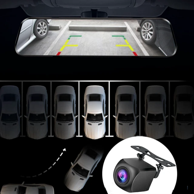 Alt view image 10 of 10 - Epronic 4 Pin Backup Camera for Mirror Dash Cam AHD1080P, 4 Pin to 2.5mm Jack Vehicle Backup Camera Dash Cam Front/Rear View Camera 19.68ft Extension Cable