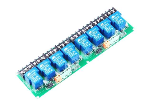Alt view image 6 of 10 - KANCRO 8-Channel Relay Module High/Low Level Triggering Optocoupler Isolation Load 30A DC 30V / AC 250V for PLC Automation Control, Industrial System Control(DC 12V 8-Channel)
