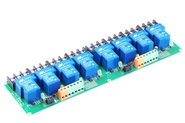 Alt view image 7 of 10 - KANCRO 8-Channel Relay Module High/Low Level Triggering Optocoupler Isolation Load 30A DC 30V / AC 250V for PLC Automation Control, Industrial System Control(DC 12V 8-Channel)