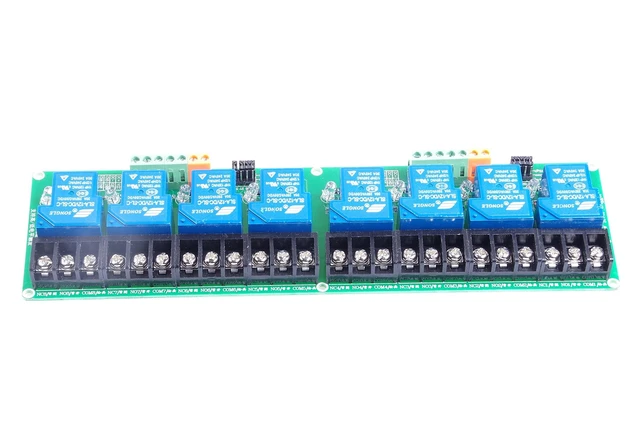 Alt view image 10 of 10 - KANCRO 8-Channel Relay Module High/Low Level Triggering Optocoupler Isolation Load 30A DC 30V / AC 250V for PLC Automation Control, Industrial System Control(DC 12V 8-Channel)