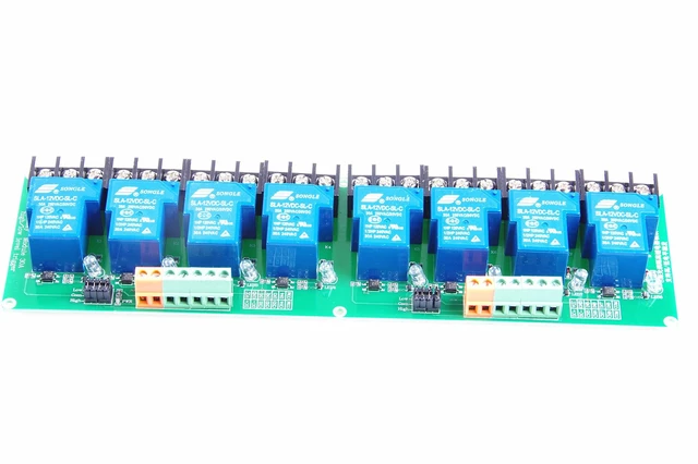 Alt view image 9 of 10 - KANCRO 8-Channel Relay Module High/Low Level Triggering Optocoupler Isolation Load 30A DC 30V / AC 250V for PLC Automation Control, Industrial System Control(DC 12V 8-Channel)