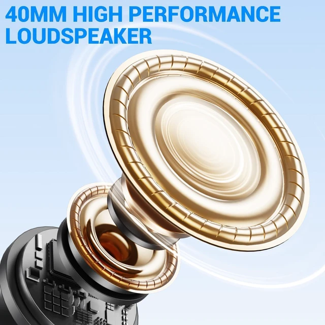 Alt view image 8 of 10 - AOGKTON FM Radio MP3 Player Headphones Micro SD Card,Wireless and Wired Lightweight Headphone with Deep Bass and Built in Microphone Over The Ear Unequaled Comfort,for Travel,Home,Birthday Gift