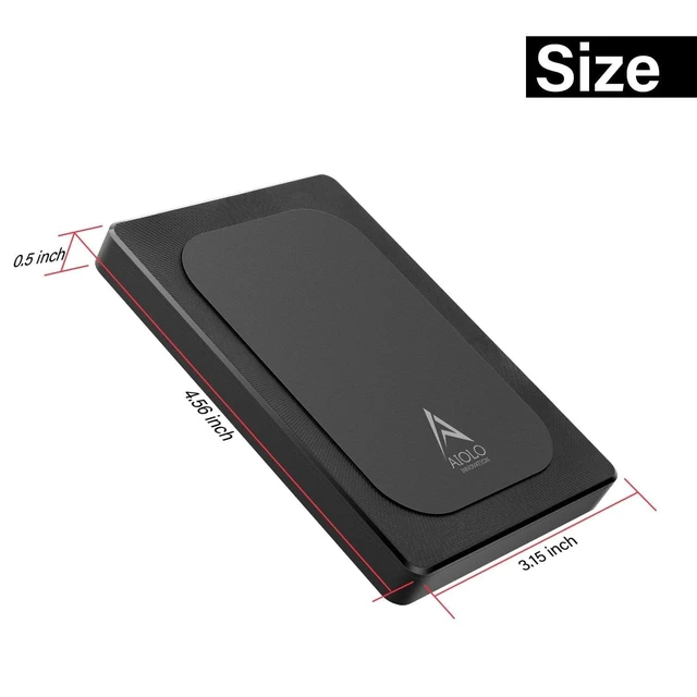 Alt view image 7 of 10 - Aiolo Innovation 320GB External Hard Drive Ultra Slim Portable HDD-USB 3.0 for PC, Mac, Laptop, PS4, Xbox one,Xbox 360 HD-A4