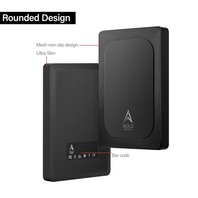 Alt view image 10 of 10 - Aiolo Innovation 320GB External Hard Drive Ultra Slim Portable HDD-USB 3.0 for PC, Mac, Laptop, PS4, Xbox one,Xbox 360 HD-A4