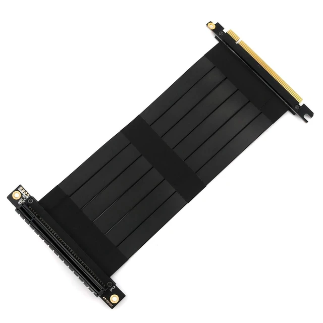 Alt view image 6 of 10 - PCI-E Extension Cable pci Extension Cable 16x pcie Riser (pcie Extender 90 Degree 20cmpcie Riser Cable