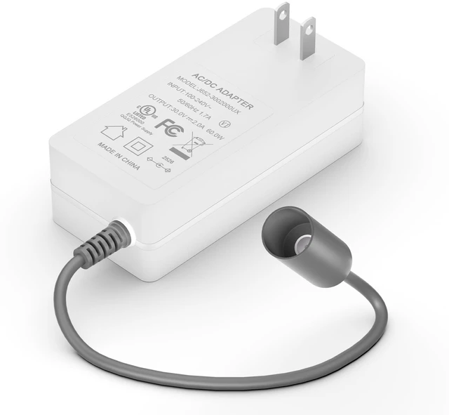 Alt view image 6 of 10 - for Starlink Mini Power Supply Fast Charger UL Listed 30V 2A 60W AC Adapter Wall Charger Starlink Mini Accessories Compatible with Starlink DC Power Cable (Not Included)