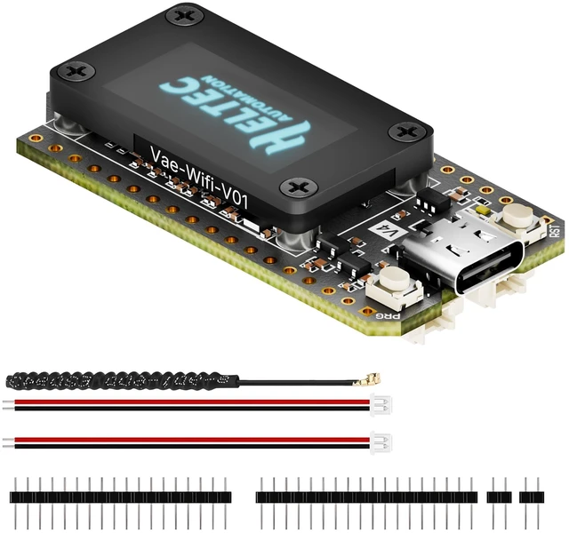 Alt view image 6 of 10 - Heltec ESP32 LoRa 32 V4 Development Board with OLED Display Upgraded ESP32 S3 SX1262 27dBm High Power Chip for WiFi Meshtastic IoT Devices Arduino Smart Home and Wireless Communication