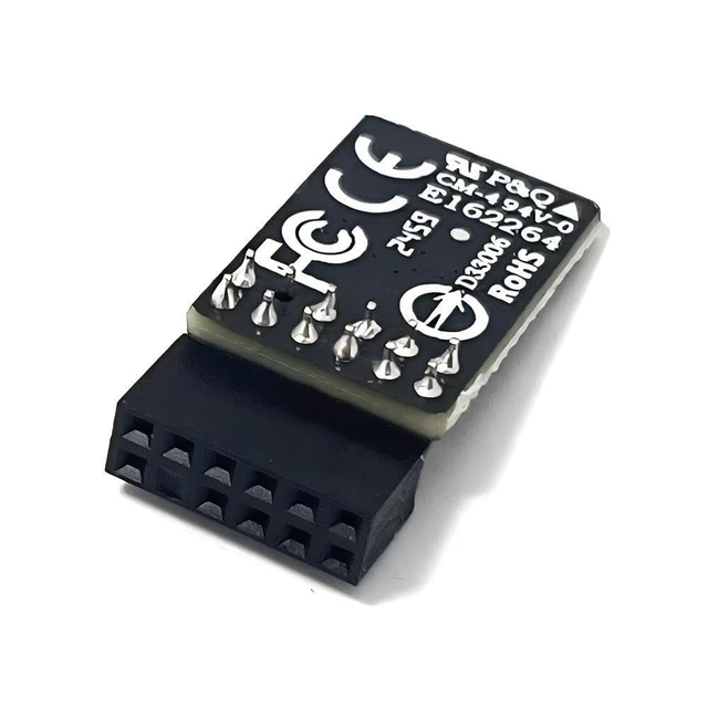 Alt view image 8 of 10 - TPM 2.0 Module GC-TPM2.0_S LPC 12Pin with SLB9665 for Gigabyte B360 HD3,B360 HD3P,B360 Gaming 3 WiFi,B360M Gaming HD,B360M D2V,B360M D3V,B360M HD3,B360M DS3H,B360M D3H GSM,B360M Power