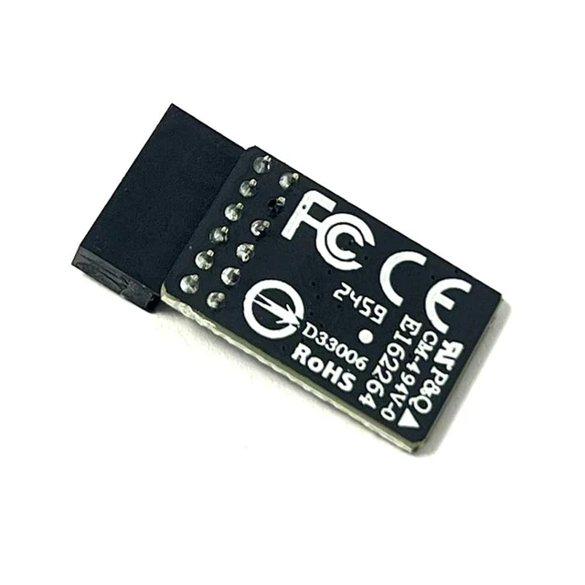 Alt view image 10 of 10 - TPM 2.0 Module GC-TPM2.0_S LPC 12Pin with SLB9665 for Gigabyte B360 HD3,B360 HD3P,B360 Gaming 3 WiFi,B360M Gaming HD,B360M D2V,B360M D3V,B360M HD3,B360M DS3H,B360M D3H GSM,B360M Power