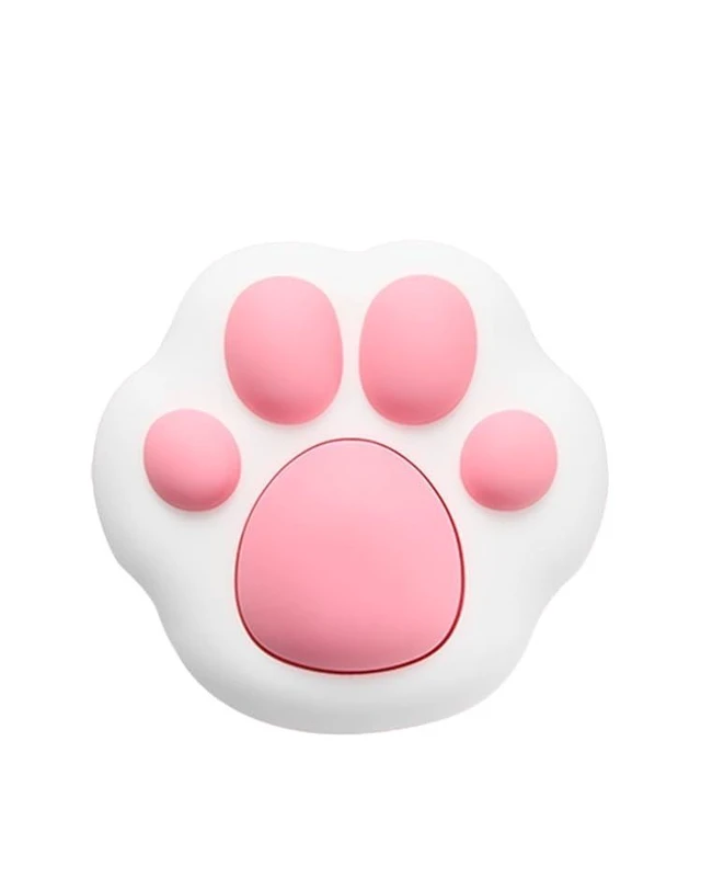 Alt view image 6 of 10 - GGSMLIDH Wireless PC Power Button, Cute Cat Paw Design, PVC Silicone Material, White Pink Desktop Switch with PCIE Connection, Not Compatible with Laptops (Cat Paw, White)