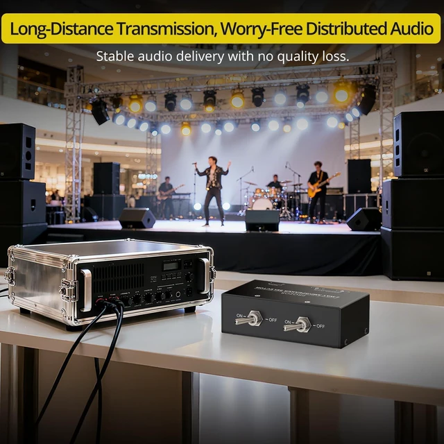 Alt view image 9 of 10 - PROZOR 2-Zone Speaker Switch Box, 2-Way Amp/Speaker Selector with Independent A/B Control, Passive Stereo Switcher for Amplifier and Receiver, 150W RMS per Channel, Support 416 Speakers