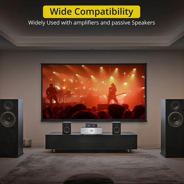 Alt view image 10 of 10 - PROZOR 2-Zone Speaker Switch Box, 2-Way Amp/Speaker Selector with Independent A/B Control, Passive Stereo Switcher for Amplifier and Receiver, 150W RMS per Channel, Support 416 Speakers