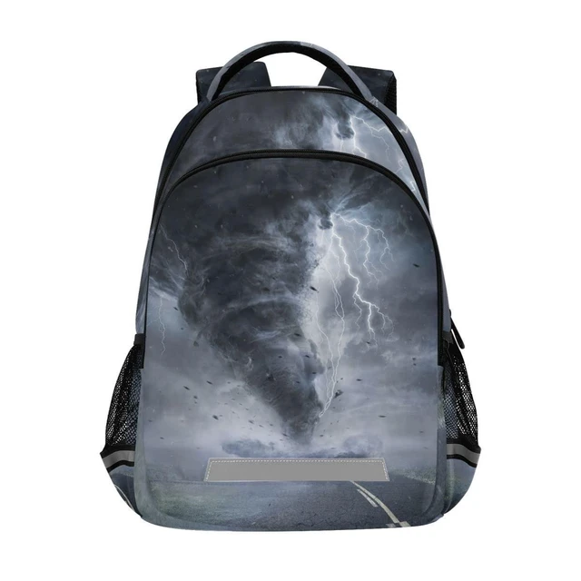 Alt view image 6 of 10 - Glaphy Tornado Pattern Backpack for Boys Girls Kids, Laptop Bookbag Lightweight Travel Daypack School Backpacks