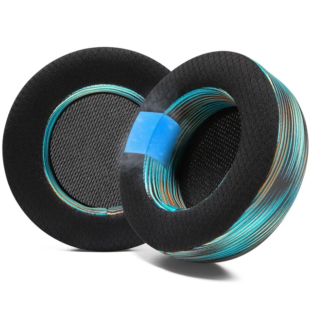 Alt view image 6 of 10 - WC Freeze Virtuoso - Hybrid Fabric Cooling Gel Replacement Earpads for Corsair Virtuoso Gaming Headset, Made by Wicked Cushions, Improved Durability, Thickness and Sound Isolation ^^ The Simulat