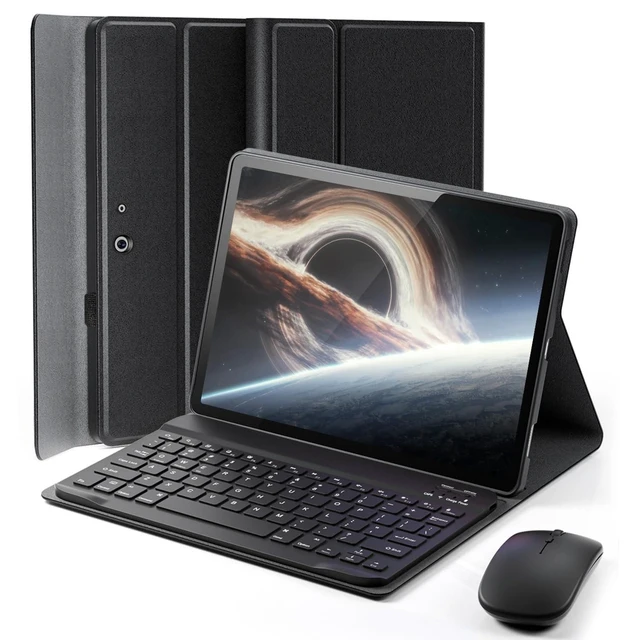 Alt view image 6 of 10 - Case Keyboard for Microsoft Surface Go 4 2023, Mouse and Magnetically Keyboard, Slim Case with Pen Holder, Auto Sleep/Wake - Black (Black)