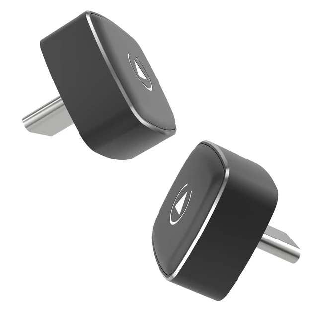 Alt view image 6 of 10 - FitAlly M1-C Wireless CarPlay Android Auto Adapter, Native USB-C Direct Plug, 2-in-1 Wired to Wireless Dongle, No Adapter Needed, Mini Cable-Free Design, Aluminum Alloy & Glass for USB-C