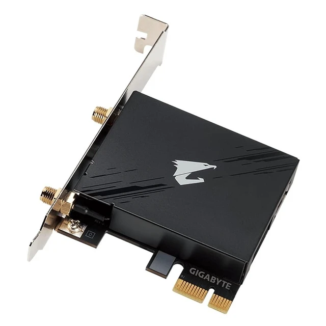 Alt view image 5 of 6 - GIGABYTE WiFi 6E GC-WBAX210 (2x2 802.11ax/ Tri-Band WiFi/Bluetooth 5.2/ PCIe Expansion Card)